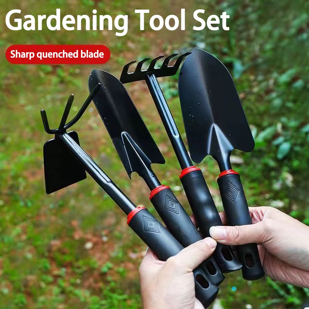 Ultimate 4-Piece Essential Small Shovel Set for Vegetable Gardening