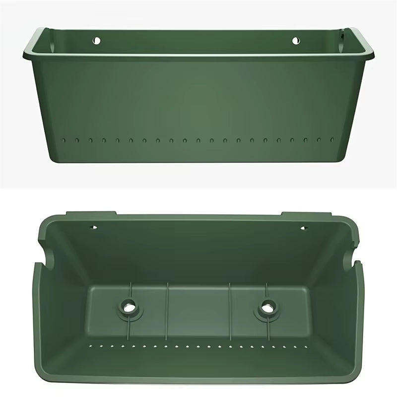 Vertical Wall Hanging Flower Pot Set - Modern Indoor/Outdoor Decorative Planters (3/6 Pcs)