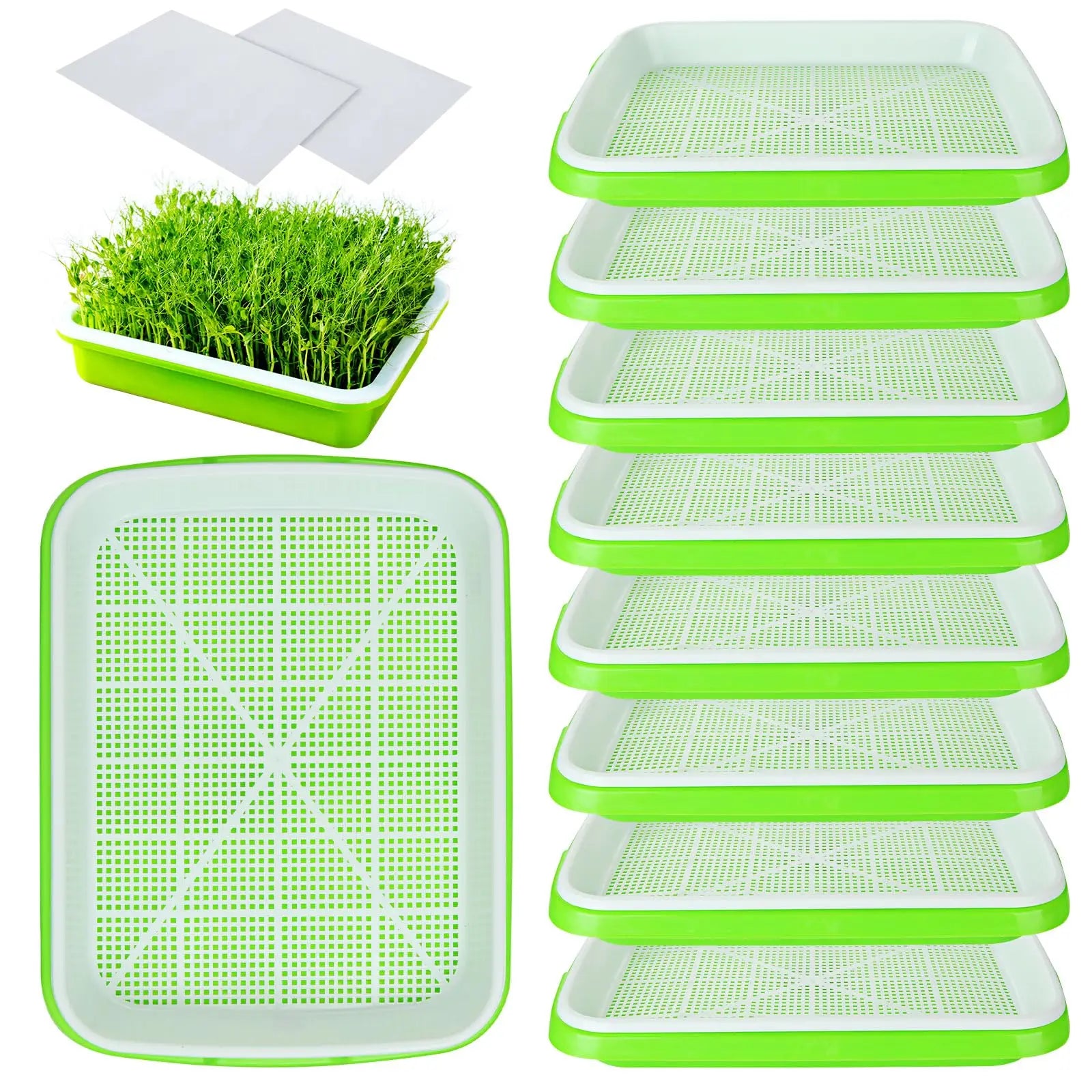 Hydroponic Microgreens Sprouter Tray - Perfect for Home Garden and Nursery!