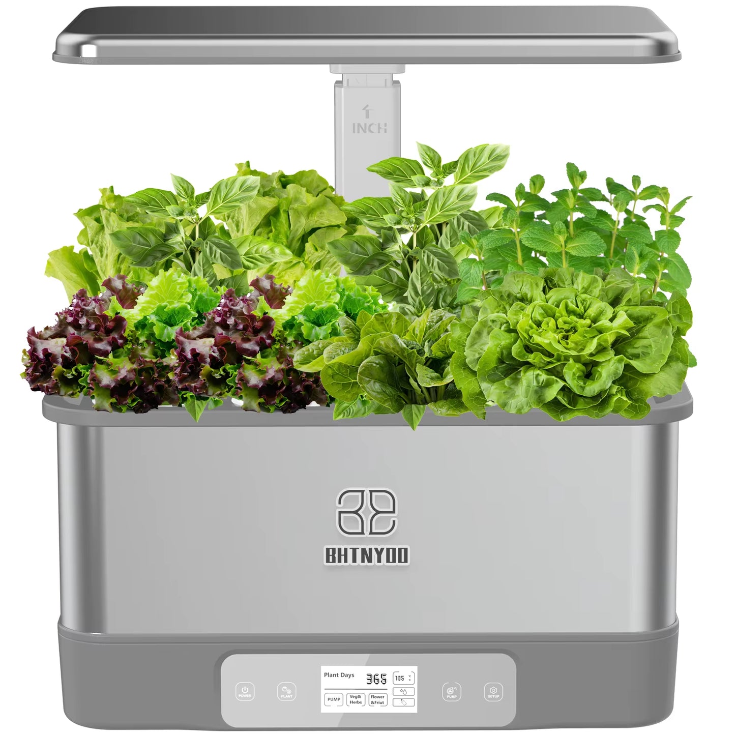 Smart Wifi Hydroponics Indoor Garden Kit - Grow 8 Herbs Soilless with LED Lights & Remote Control
