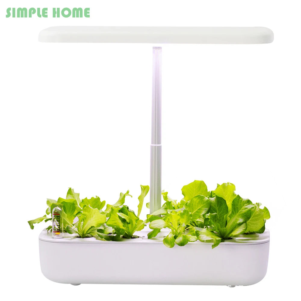 Smart Hydroponic Indoor Gardening System with LED Grow Light - Non-Toxic, Soilless Plant Care for Home!