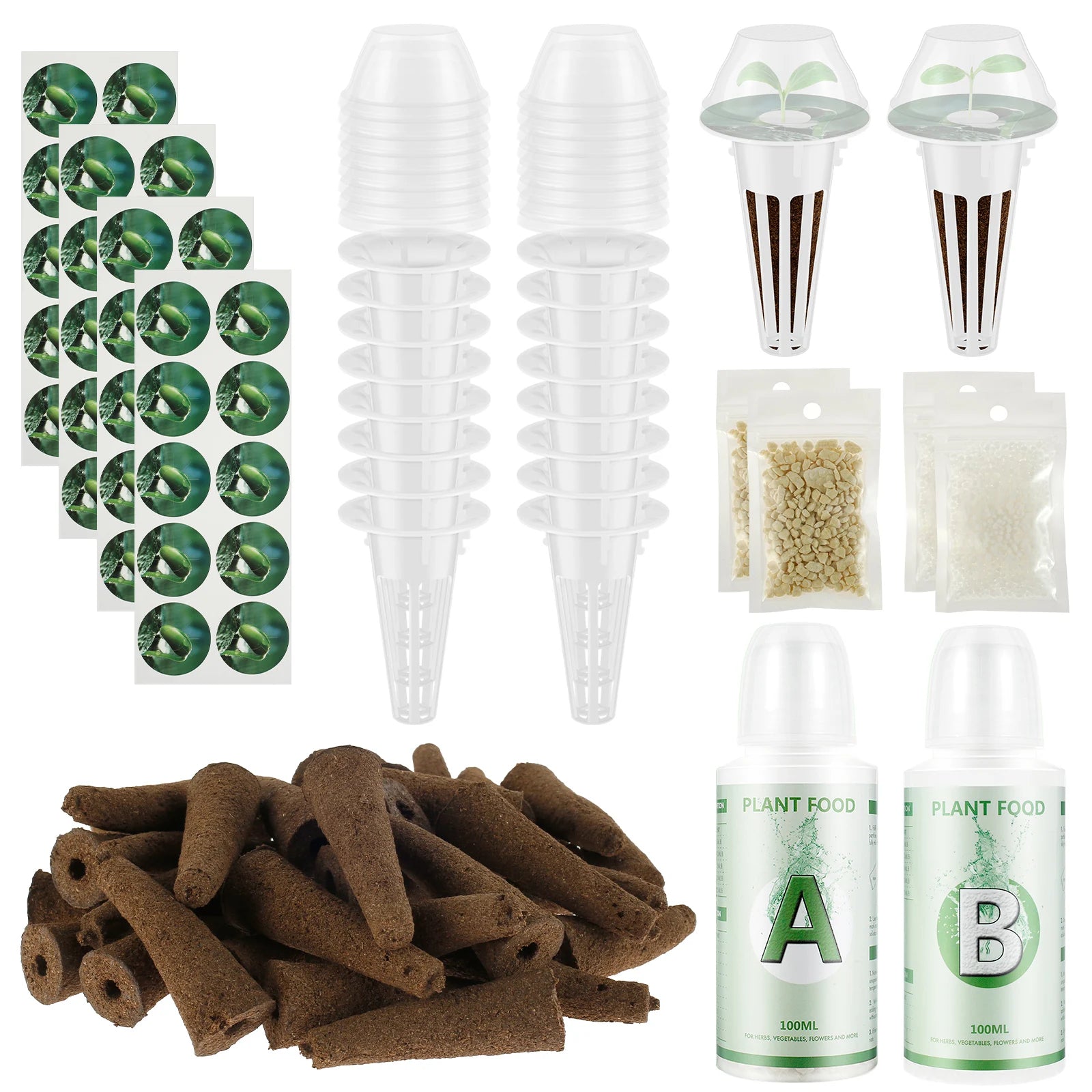Ultimate Hydroponic Pods Kit - 120/166 Reusable Seed Pods with Nutrients for Indoor Gardening Success!