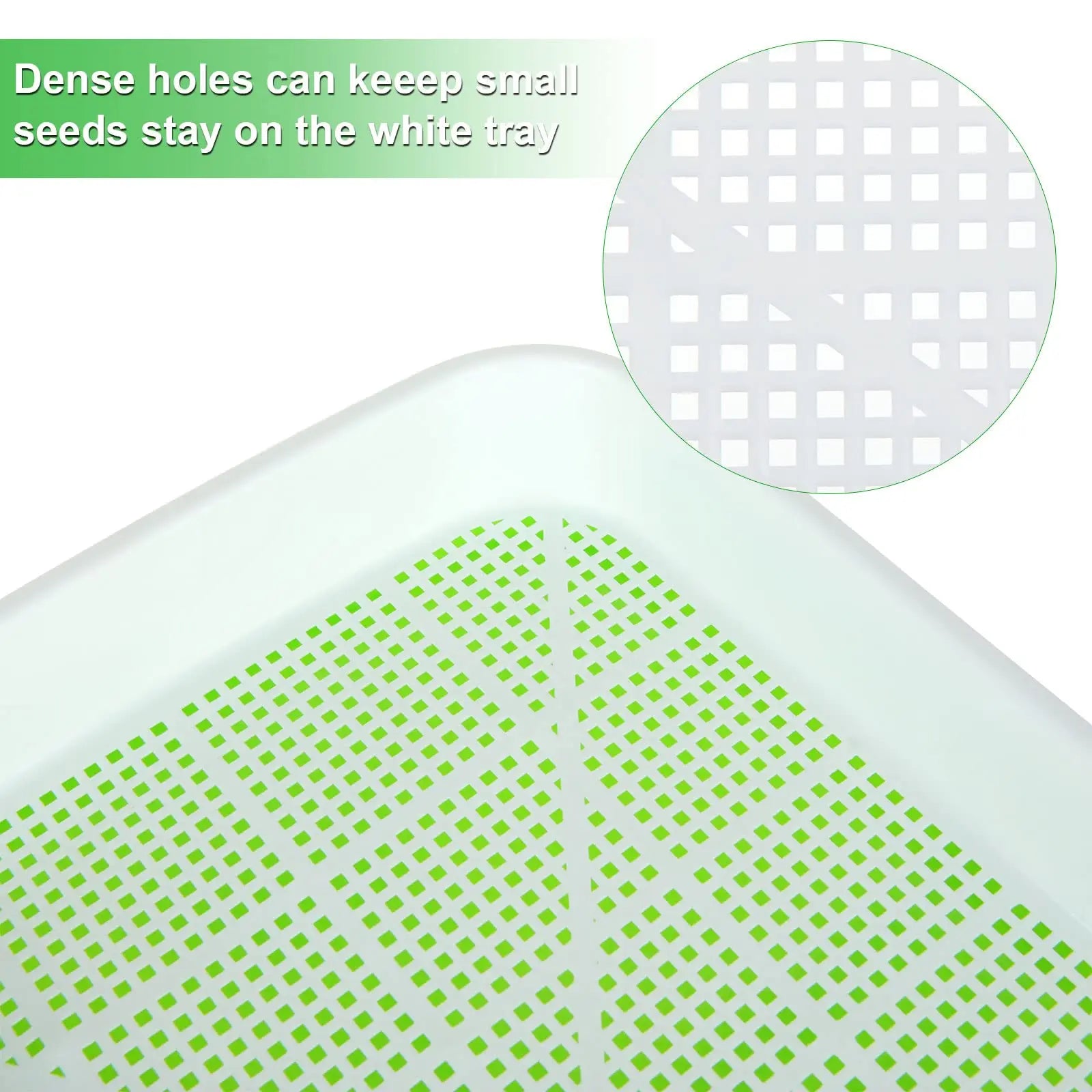 Hydroponic Microgreens Sprouter Tray - Perfect for Home Garden and Nursery!